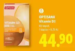 Lidl OPTISANA Vitamin D3, 60 kapslí nabídka