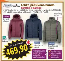 Norma Lehká prošívaná bunda, dámská a pánská nabídka