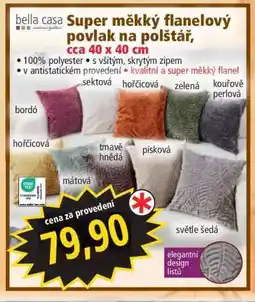 Norma Super měkký flanelový povlak na polštář nabídka