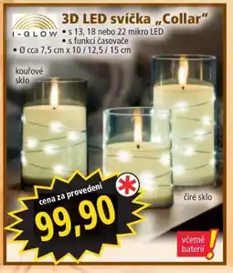 Norma 3D LED svíčka „Collar“ nabídka