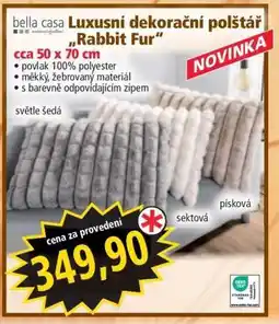Norma Luxusní dekorační polštář „Rabbit Fur“ nabídka