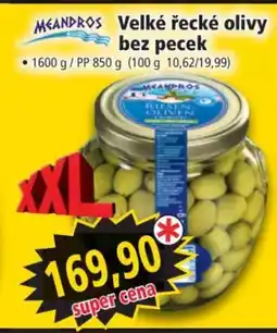 Norma Velké řecké olivy bez pecek nabídka