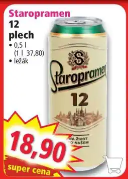 Norma Staropramen 12 plech nabídka