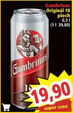 Norma Gambrinus Originál 10 plech nabídka
