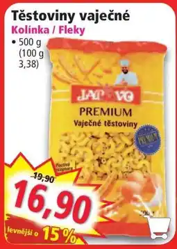 Norma Těstoviny vaječné Kolínka / Fleky nabídka