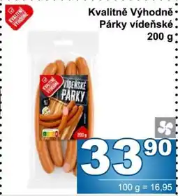 Jip Kvalitně Výhodně Párečky vídeňské nabídka