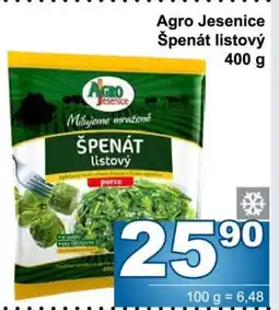 Jip Agro Jesenice špenát listový nabídka