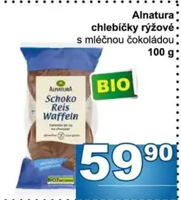 Jip Alnatura chlebíčky rýžové s mléčnou čokoládou nabídka