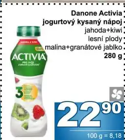 Jip Danone Activia jogurtový kysaný nápoj nabídka