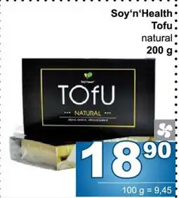 Jip Soy’n’Health tofu nabídka