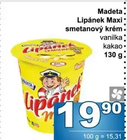 Jip Madeta Lipánek Maxi smetanový krém nabídka