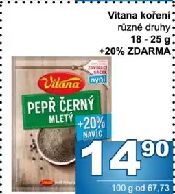 Jip Vitana koření nabídka