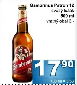Jip Gambrinus Patron 12 nabídka