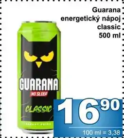 Jip Guarana energetický nápoj classic nabídka