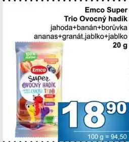 Jip Emco Super Trio ovocný hadík nabídka