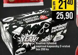 Jip Kvalitně Výhodně papírové kapesníky 2-vrstvé box 200 ks nabídka