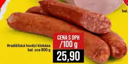 Jip Hradišťská hovězí klobása nabídka