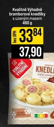 Jip Kvalitně Výhodně bramborové knedlíky s uzeným masem nabídka