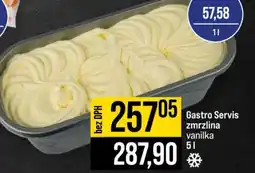 Jip Gastro Servis zmrzlina vanilka nabídka
