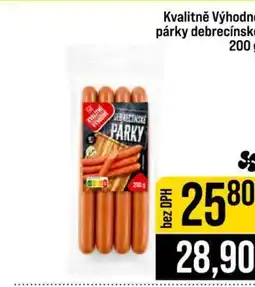 Jip Kvalitně Výhodně párky debrecínské nabídka