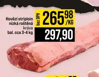 Jip Hovězí striploin nízká roštěná kráva nabídka