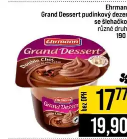 Jip Ehrmann Grand Dessert pudinkový dezert nabídka