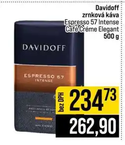 Jip Davidoff zrnková káva Espresso 57 Intense Café Crème Elegant 500 g nabídka
