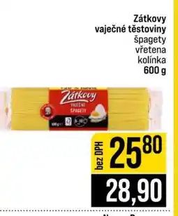 Jip Zátkovy vaječné těstoviny nabídka