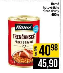Jip HAMÉ Hotové jídlo nabídka