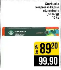 Jip Starbucks Nespresso kapsle nabídka