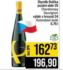 Jip Zbyněk Osička pozdní sběr 25 Chardonnay Sauvignon výběr z hroznů 24 Rulandské šedé nabídka