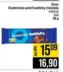 Jip Orion Studentská pečeť bublinky čokoláda nabídka
