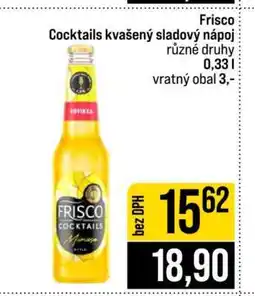 Jip Frisco Cocktails kvašený sladový nápoj nabídka