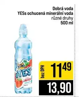 Jip Dobrá voda YESs ochucená minerální voda nabídka