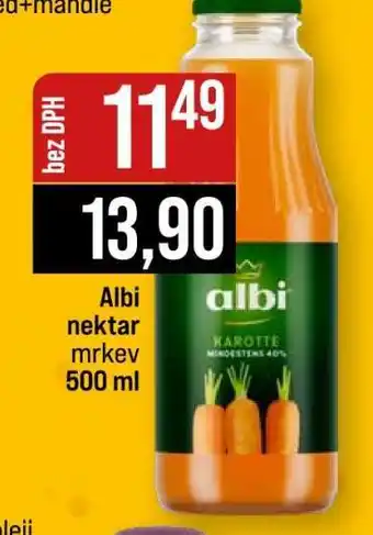 Jip Albi nektar mrkev 500 ml nabídka