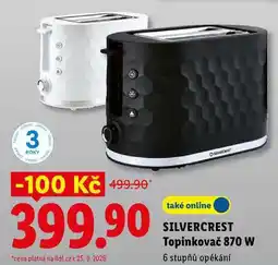 Lidl SILVERCREST Topinkovač 870 W nabídka