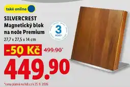 Lidl SILVERCREST Magnetický blok na nože Premium nabídka