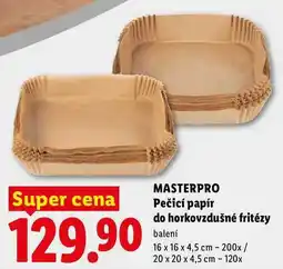 Lidl MASTERPRO Pečicí papír do horkovzdušné fritézy nabídka
