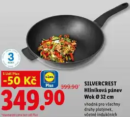 Lidl SILVERCREST Hliníková pánev Wok Ø 32 cm nabídka