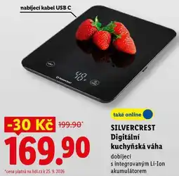 Lidl SILVERCREST Digitální kuchyňská váha nabídka