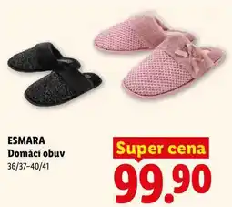 Lidl ESMARA Domácí obuv nabídka
