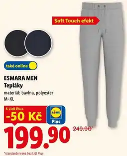 Lidl ESMARA MEN Tepláky nabídka