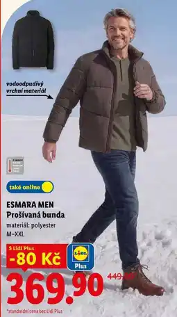 Lidl ESMARA MEN Prošívaná bunda nabídka