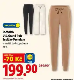 Lidl ESMARA U.S. Grand Polo Tepláky Premium nabídka