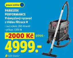 Lidl PARKSIDE PERFORMANCE Průmyslový vysavač s třídou filtrace H nabídka