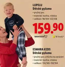 Lidl LUPILU Dětské pyžamo nabídka