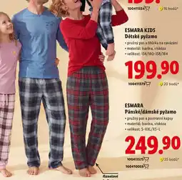 Lidl ESMARA Pánské/dámské pyžamo nabídka