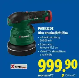Lidl PARKSIDE Aku bruska/leštička nabídka