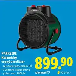Lidl PARKSIDE Keramický topný ventilátor nabídka