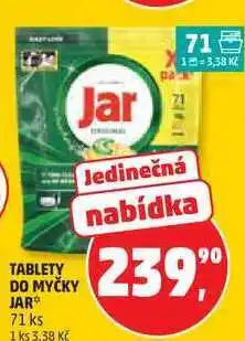 Penny Market TABLETY DO MYČKY JAR, 71 ks nabídka